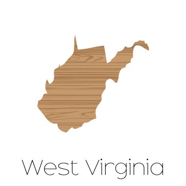 Resimli şekil Batı Virginia '
