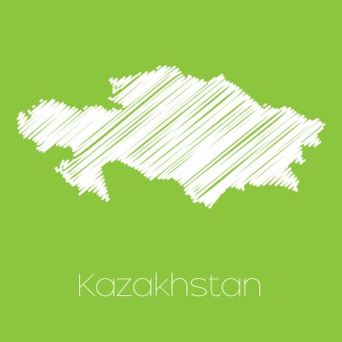 Kazakistan 'ın haritası