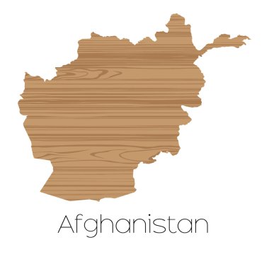 Afghanist ülkenin arka plan üzerinde izole ülke şekli