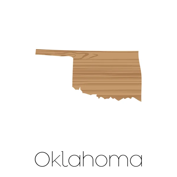 Resimli Oklahoma State şeklinin — Stok fotoğraf