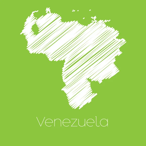 Map of the country of Venezuela — Stock Photo, Image