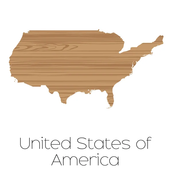Land vorm geïsoleerd op de achtergrond van het land van Verenigde St — Stockfoto