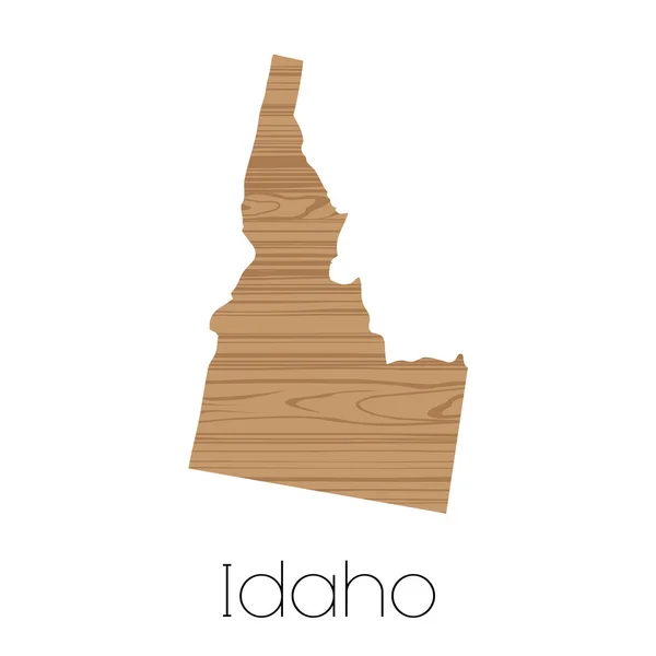 Idaho állam illusztrált alakja — Stock Fotó