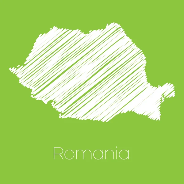 ルーマニアの国の地図 — ストック写真