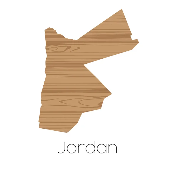 Jordan 国家背景上孤立的国家形态 — 图库照片