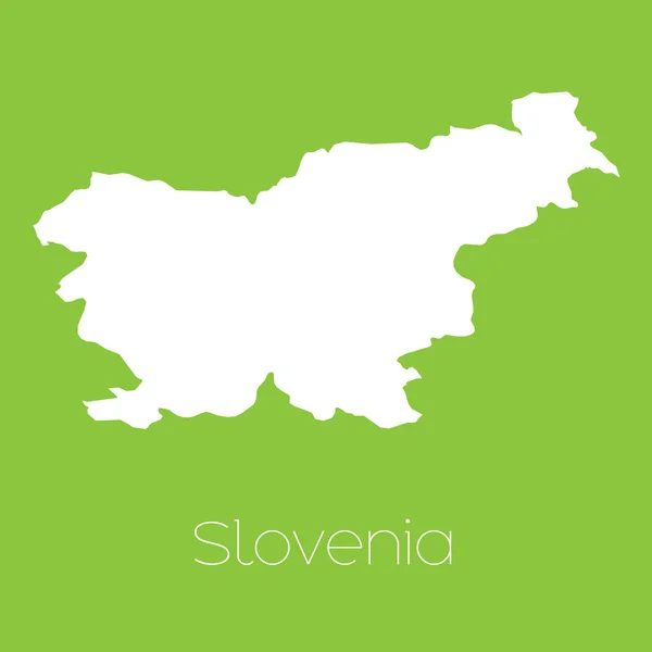 スロベニアの国の地図 — ストック写真