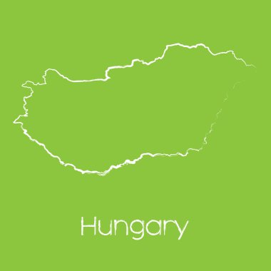 Hungary ülkesinin haritası