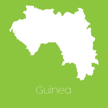 Gine ülkesinin haritası