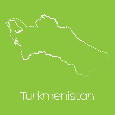 Türkmenistan ülke Haritası