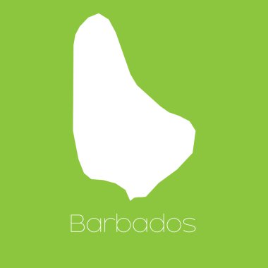 Barbados ülkesinin haritası