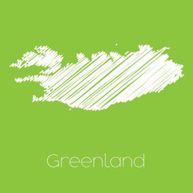Grönland ülke Haritası