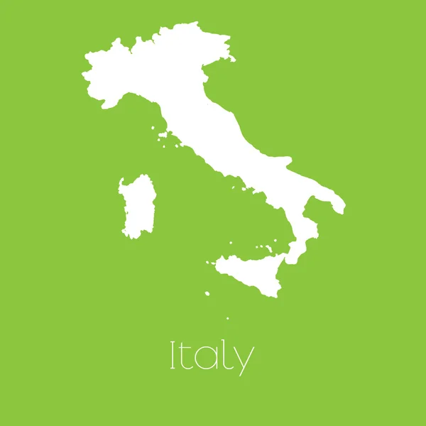 Mapa do país da Itália —  Vetores de Stock