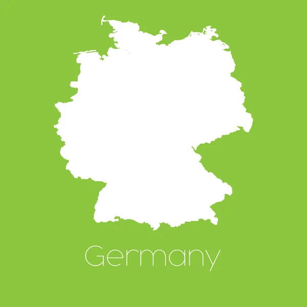 Map of the country of Germany — Stock Vector