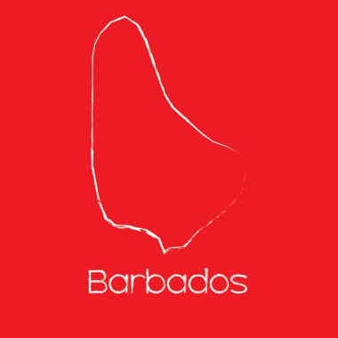 Barbados ülkesinin haritası