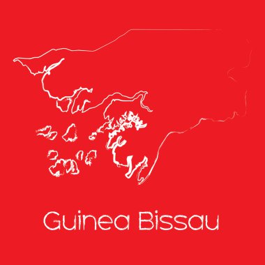 Gine Bissau ülke Haritası