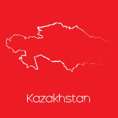 Kazakistan 'ın haritası