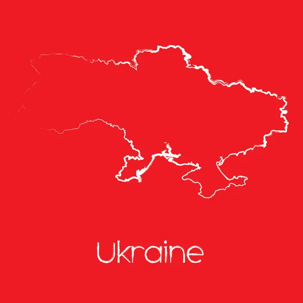 ウクライナの地図 — ストック写真