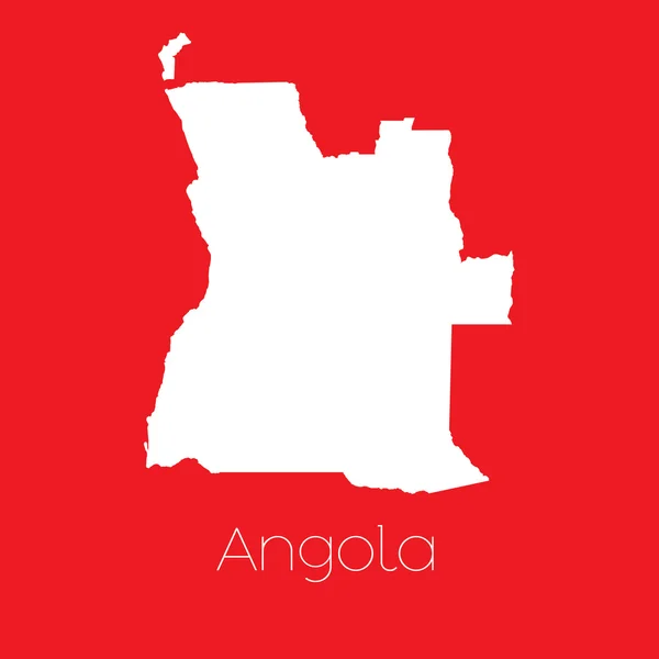 アンゴラの国の地図 — ストック写真