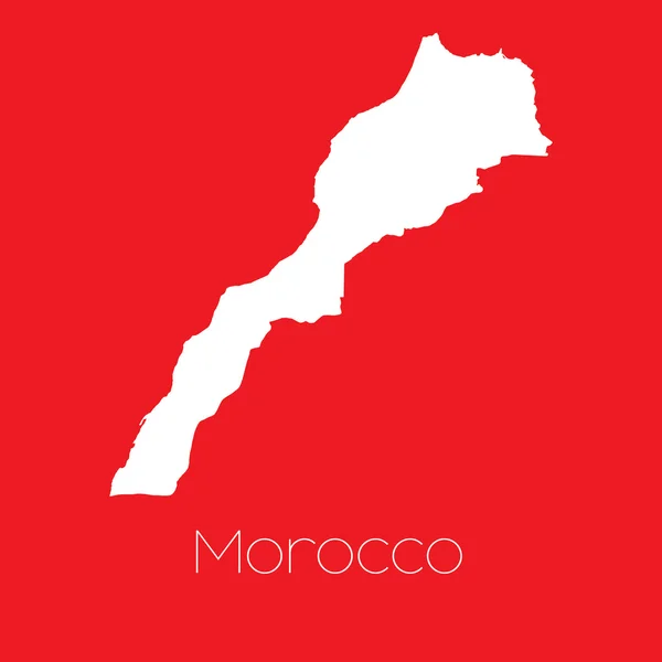 Carte du pays du Maroc — Photo