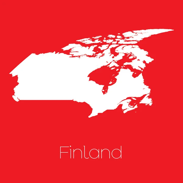 フィンランドの地図です — ストック写真