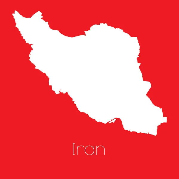 Mapa del país de Irán — Foto de Stock