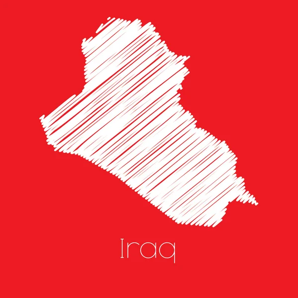 Карта Ирака Ирак — стоковое фото