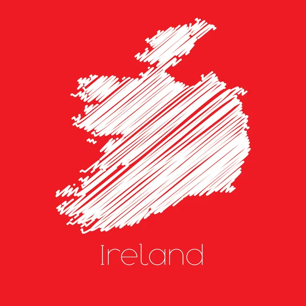 Carte du pays d'Irlande Irlande — Photo