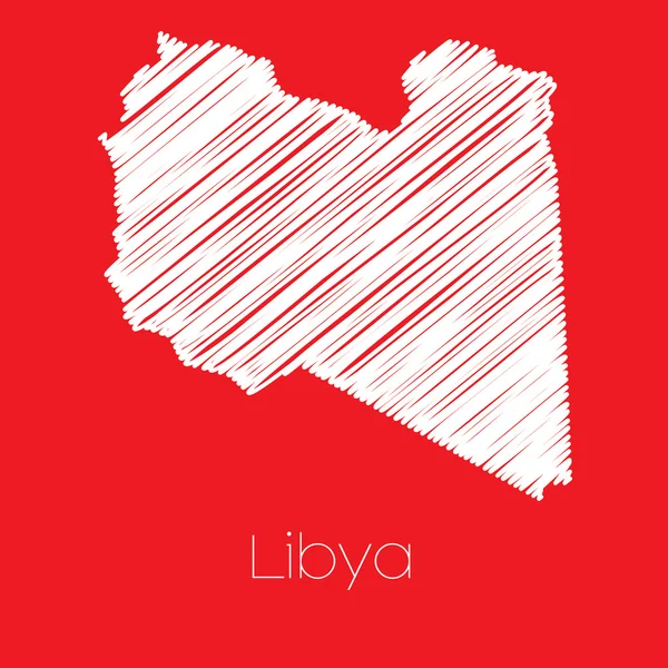 Карта Ливии Ливия Ливия — стоковое фото