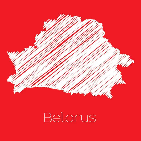 Mapa do país de Belarus Belarus — Fotografia de Stock