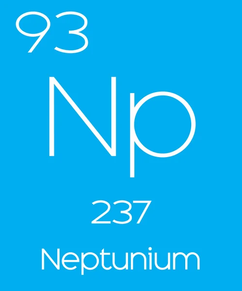 Informatieve illustratie van het periodieke Element - Neptunium — Stockfoto