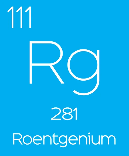 Informacyjny ilustracja okresowe elementu - Roentgen — Zdjęcie stockowe