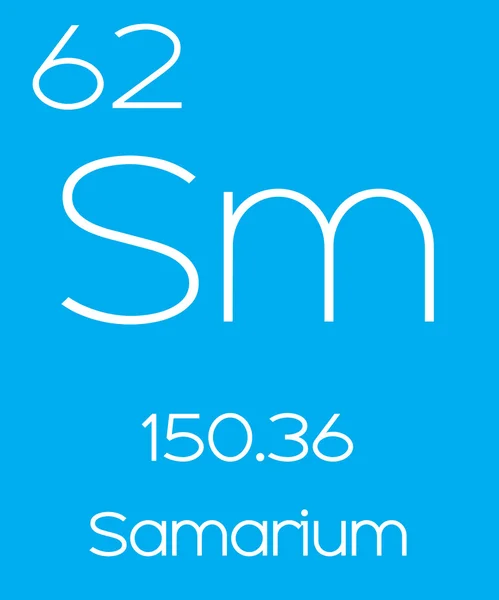 Informacyjny ilustracja okresowe elementu - samaru — Zdjęcie stockowe