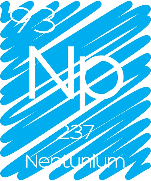 Informacyjny ilustracja okresowe elementu - Neptun — Zdjęcie stockowe