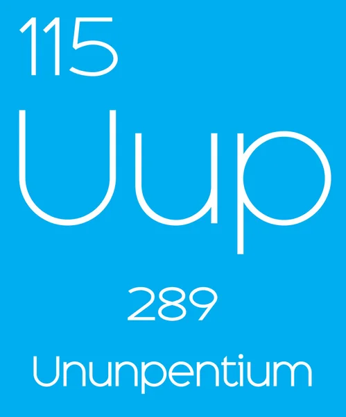 Informative Illustration of the Periodic Element - Ununpentium