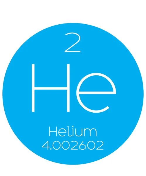 Informatieve illustratie van het periodieke Element - Helium — Stockfoto