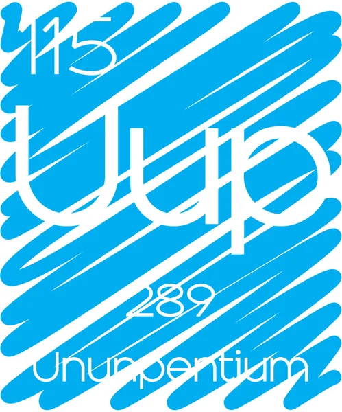 Informacyjny ilustracja okresowe elementu - Ununpentium — Zdjęcie stockowe
