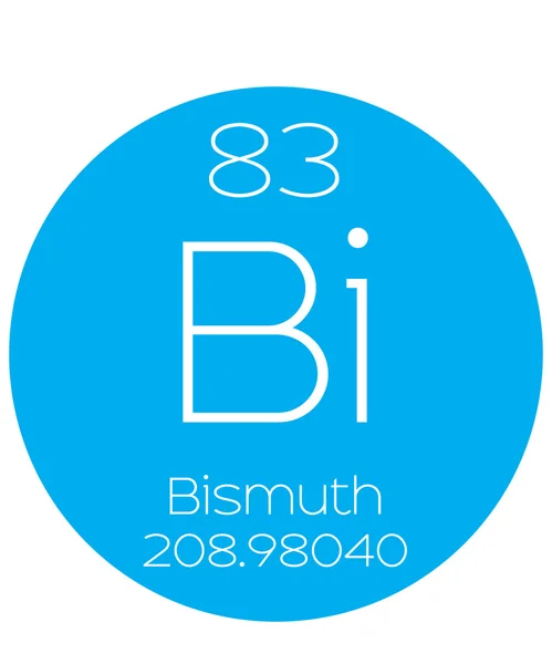 Illustration informative de l'élément périodique - Bismuth — Photo