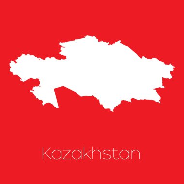 Kazakistan 'ın haritası