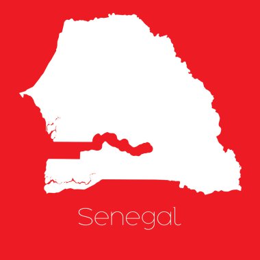 Senegal ülke Haritası