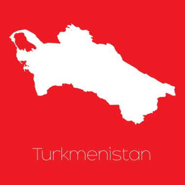 Türkmenistan ülke Haritası
