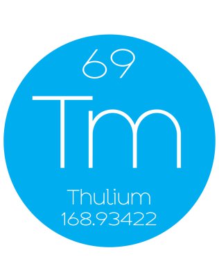 Dönemsel eleman - Thulium bilgilendirici çizimi