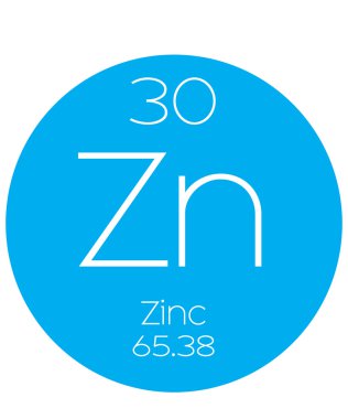 Dönemsel eleman - çinko bilgilendirici çizimi