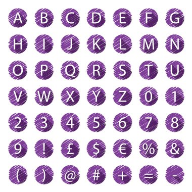 Alfabe illüstrasyon uzun bir gölge ile