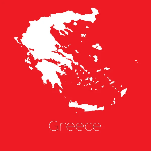 ギリシャの地図 — ストックベクタ