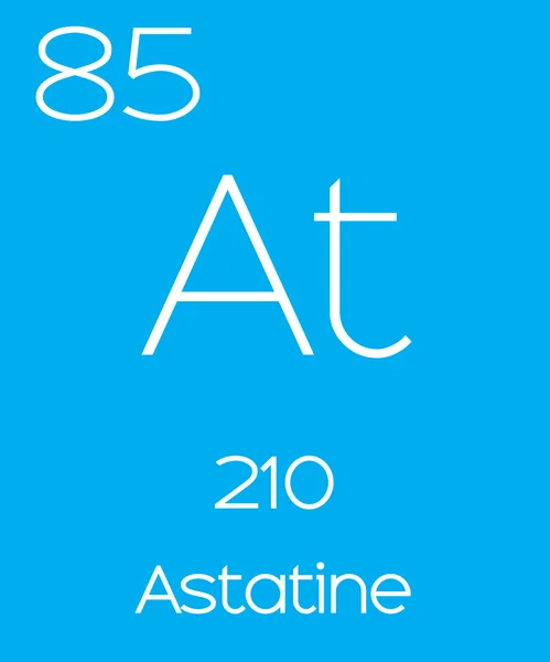 Informative Illustration of the Periodic Element - Astatine