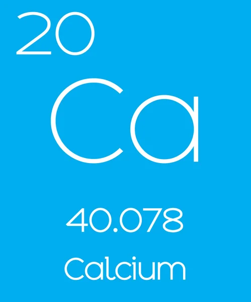 Informative Illustration of the Periodic Element - Calcium — Stock Vector