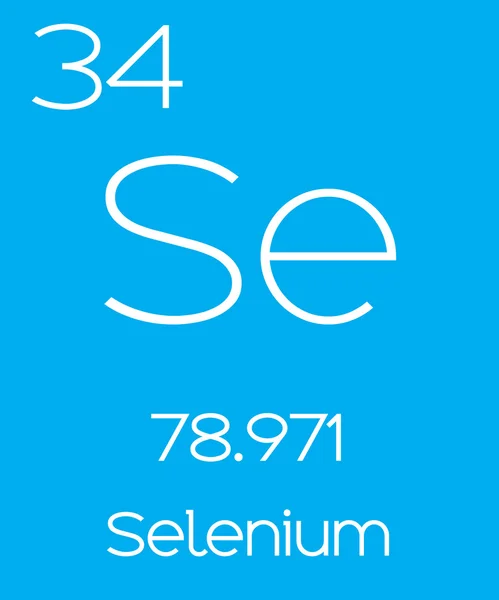 Informacyjny ilustracja okresowe elementu - selen — Wektor stockowy