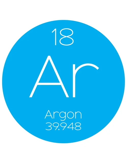 Informacyjny ilustracja okresowe elementu - Argon — Wektor stockowy