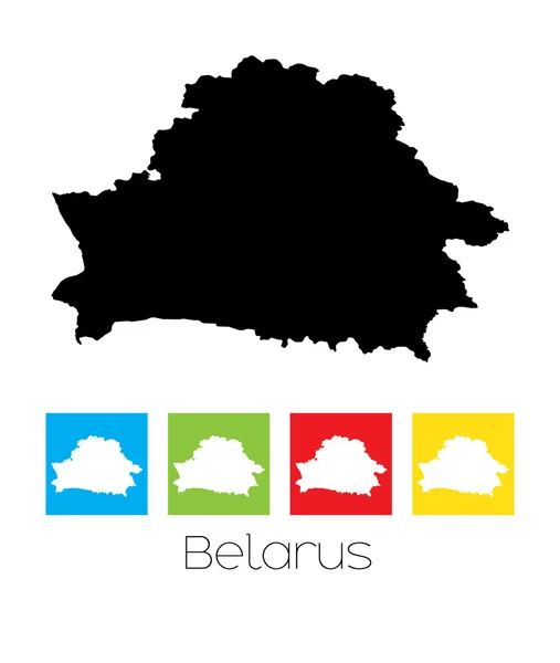 Schemi e quadrati colorati del Paese della Bielorussia — Vettoriale Stock