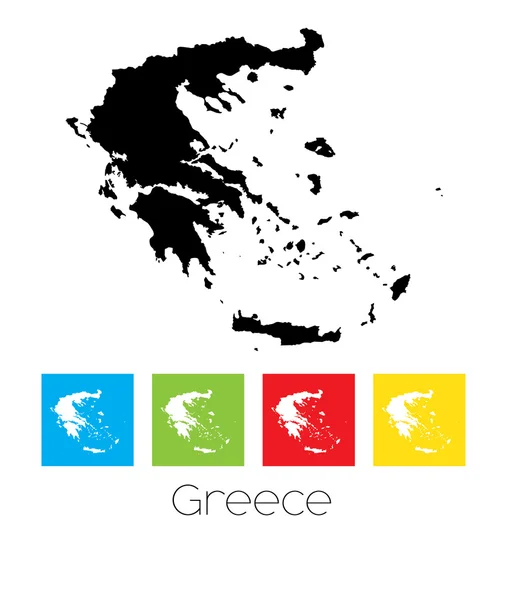 Περιγράφει και χρώματος πλατείες της χώρας της Ελλάδας — Διανυσματικό Αρχείο